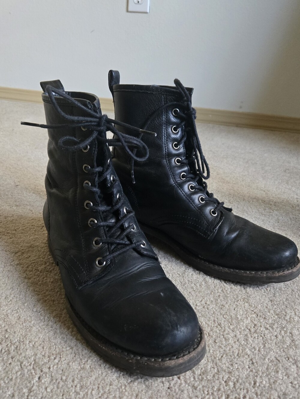 Frye Veronica Black Boots 9.5b